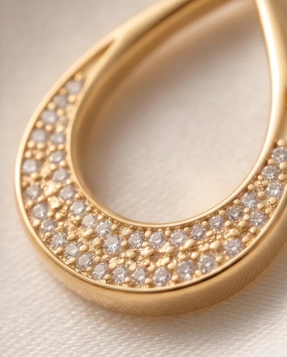Teardrop Infinity Jewelry Set – Necklace & Earrings